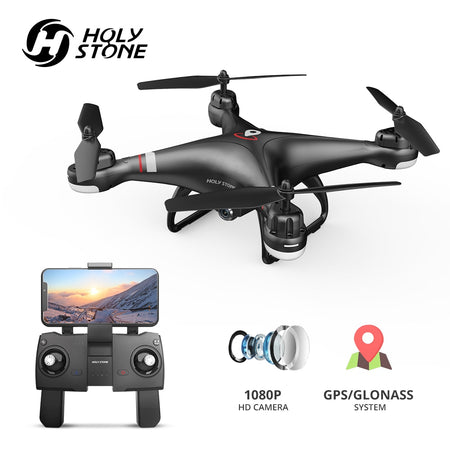 Holy Stone HS110G GPS Drone With 1080P HD Camera FPV Live Video RC Helicopter FOV 120° Wide-Angle RC Drone Camera Quadcopter