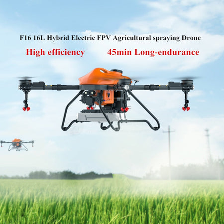 F16 16L Hybrid Electric FPV Agricultural spraying Drone Intelligent auto operation obstacle avoidance 4 axis Ready to fly