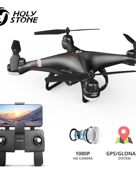 Holy Stone HS110G GPS Drone With 1080P HD Camera FPV Live Video RC Helicopter FOV 120° Wide-Angle RC Drone Camera Quadcopter