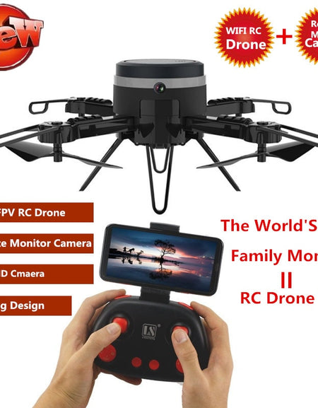 Remote Monitor Spy Drone L6062 Vaccum Bottle Cup Foldable WIFI FPV RC Drone 720P HD Camera Family Remote Monitor Camera Function