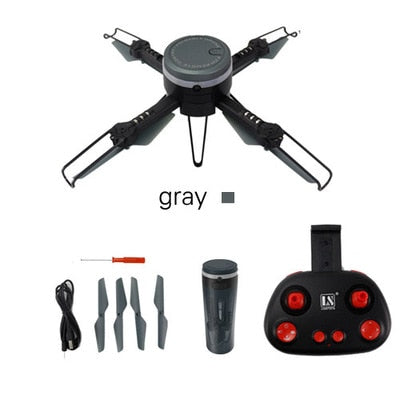 Remote Monitor Spy Drone L6062 Vaccum Bottle Cup Foldable WIFI FPV RC Drone 720P HD Camera Family Remote Monitor Camera Function