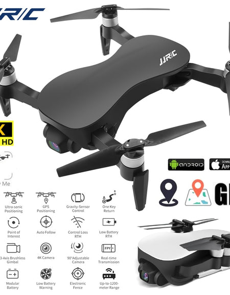 JJRC X12 4K Drone Profissional with Camera HD 5G Quadcopter Optical Flow Brushless Dron with Stabilizing Gimbal Gps Quadrocopter
