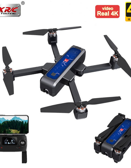 MJX B4W GPS RC Drone With Real 4K HD Camera Quadcopter Anti-shake Optical Flow Brushless 5G WIFI FPV Foldable Helicopter 1.6KM
