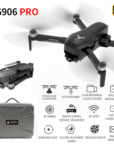 Smart GPS Drone With 2-axis Anti-shake Self-stabilizing Gimbal Camera 4K HD 5G WIFI FPV Brushless Quadcopter Support TF Card
