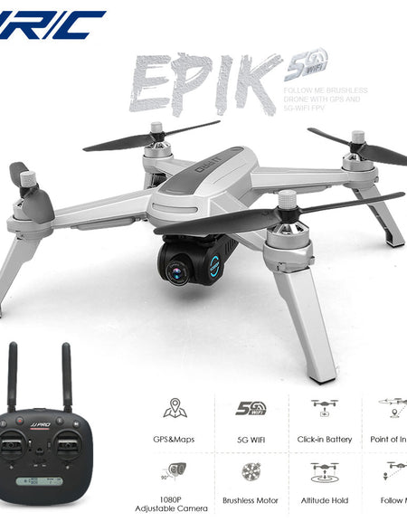 JJRC X5 GPS Brushless Motor RC Drone with 1080P 5G WIFI FPV Adjustable Camera GPS Follow Me RC Quadcoter VS MJX Bugs 5W