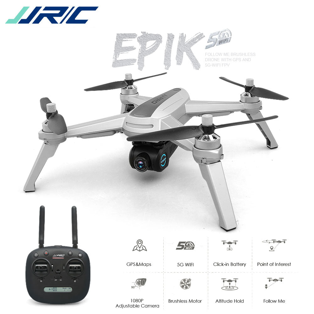 JJRC X5 GPS Brushless Motor RC Drone with 1080P 5G WIFI FPV Adjustable Camera GPS Follow Me RC Quadcoter VS MJX Bugs 5W