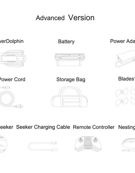 New PowerVision Powerdolphin Wizard Water Surface Drone with 4K UHD Camera, Remote Controller & Mobile Fish Finding Capability
