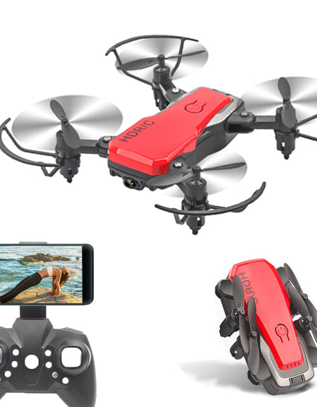 AHOHA Rc Mini Drone With HD Camera Mini RC Quadcopter RTF WiFi FPV Foldable Helicopter Altitude Hold Mode For 14 year Kids Child