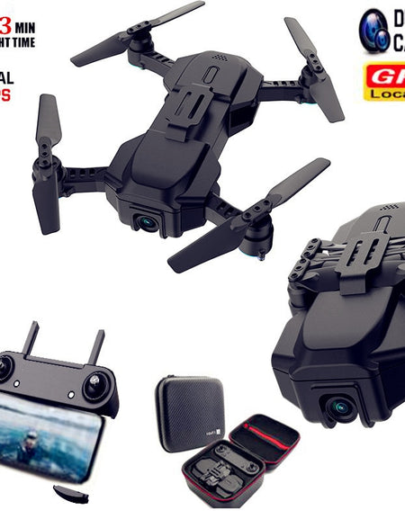 Best Double GPS Drone With 4K Dual Adjustable Camera WIFI FPV RC Quadcopter Optical Flow Foldable Smart Follow me Drone VS SG907