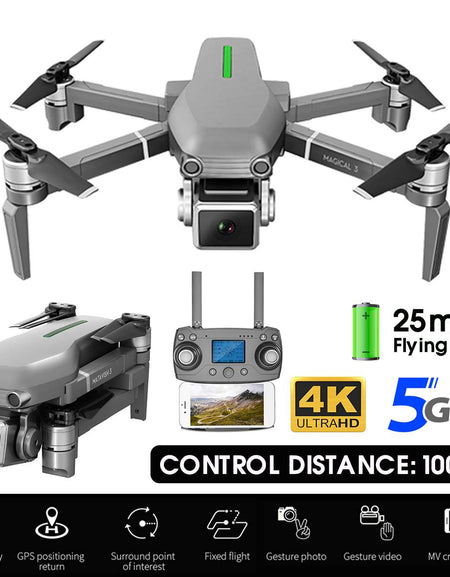 4K 5G Camera Drones 1km Remote 600m/800m WIFI Image Transmission High Hold Mode Foldable Arm RC Quadcopter Real-time Positioning