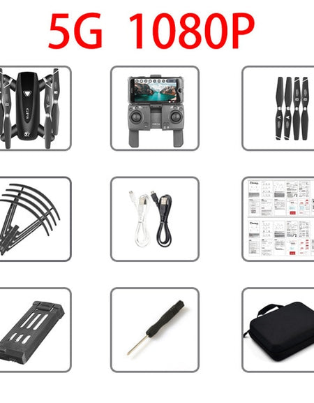 S167 5G Wifi GPS Drone 1080P with Camera HD air pix Drone anti -shake quadrocopter WiFi FPV RC quadcopter Dron selfie Camera