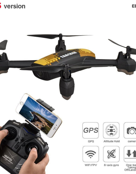 JXD 518 GPS Drone 2.4G 4CH 720P HD Camera Wifi FPV GPS Mining Point Altitude Hold RC Quadcopter Drone RTF