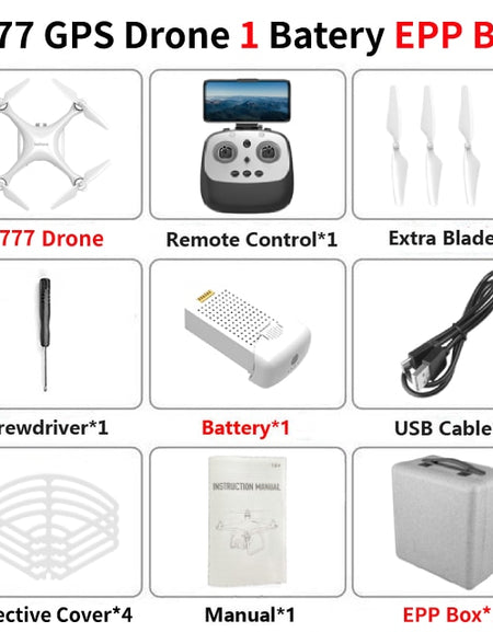 KALIONE K777 Drone GPS WiFi 4K HD ZOOM Camera RC Quadcopter Brushless Drones Profissional Gimbal Helicopter 30Mins flight VS X35