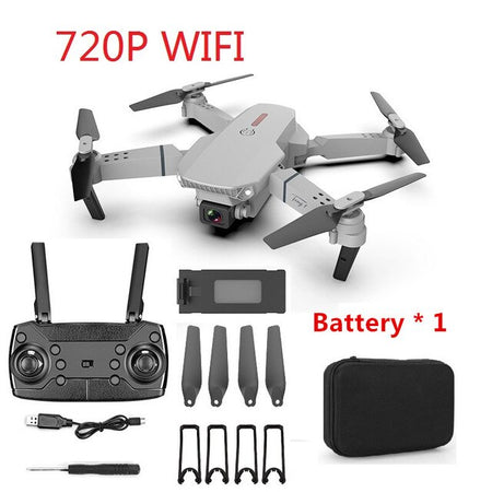 E88 RC Drone 4K HD Dual Camera Foldable Profesional Quadcopter WIFI FPV 2020 New Kids Toys Gift Hight Set Aircraft Helicopter