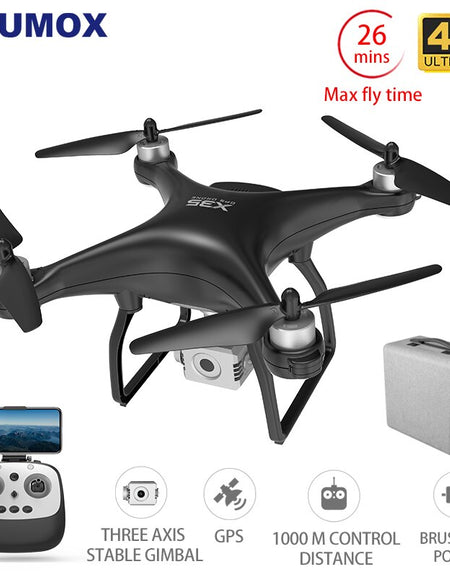LAUMOX X35 Drone GPS WiFi 4K HD Camera Profissional RC Quadcopter Brushless Motor Two axes Gimbal Stabilizer 26 minute flight