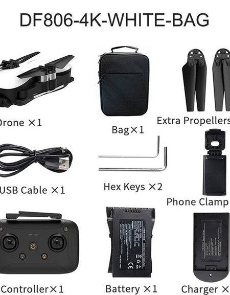 XKJ New GPS Drone With 4K HD Camera 5G WiFi 1200M Image Transmission Distance Professional Brushless Motor Foldable Quadcopter