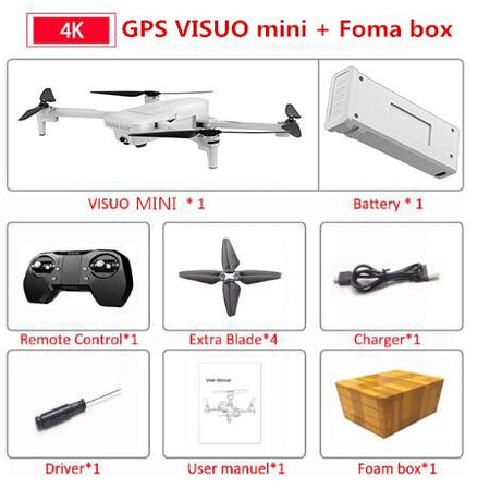 VISUO XS818 ZEN Mini Dual GPS WIFI FPV With 4K HD Electronic Anti-shake Camera Optical Flow Positioning RC Drone Quadcopter RTF
