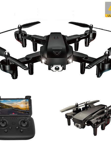 New FOLLOW ME WIFI FPV Quadcopter RC Drone With 4K/1080P HD Wide Angle Camera Foldable Altitude Hold Optical Flow Durable RC Toy