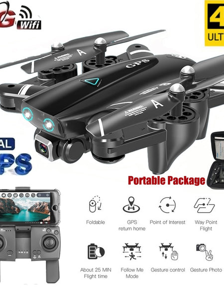 KaKBeir S167 5G GPS Foldable Profissional Drone with Camera 4K HD Selfie Wide Angle RC Quadcopter Helicopter Toy E520S SG900-S