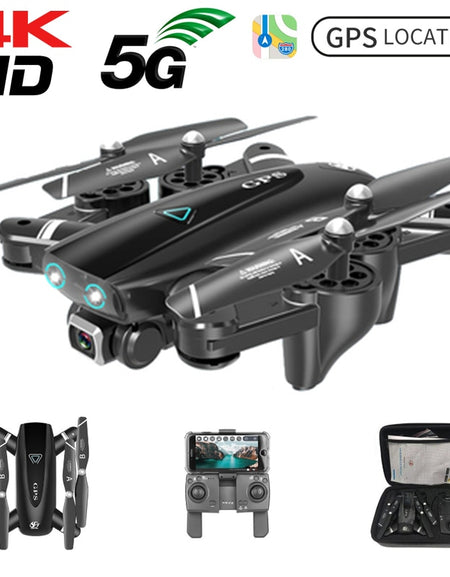 S167 GPS Drone 4k HD Camera Drones 5G GPS WiFi FPV 1080P RC Helicopter Flight 20 Minutes Quadcopter Foldable Drone with Camera