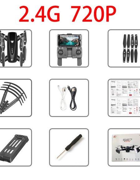 S167 GPS Drone 4k HD Camera Drones 5G GPS WiFi FPV 1080P RC Helicopter Flight 20 Minutes Quadcopter Foldable Drone with Camera