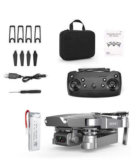 E68 Folding Drone with 720P 1080P 4K Camera FPV Drones 6-Axis Gyroscope Gesture Photo Altitude Hold Foldable RC Drones