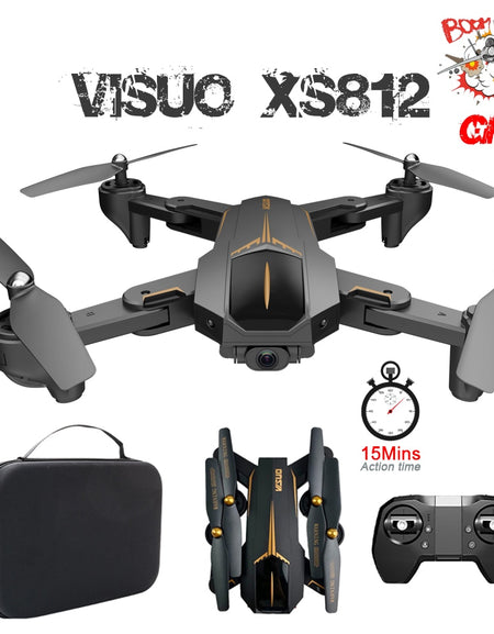 VISUO XS812 GPS RC Drone with 4K HD Camera 5G WIFI FPV Altitude Hold One Key Return RC Quadcopter Helicopter VS XS809S E58 E502S