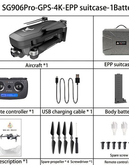 2020 New Sg906pro 5g Wifi Fpv Drone With Gps Brushless 4k Mechanical Two-axis Anti-shake Camera Rc Foldable Quadcopter Dron Gift