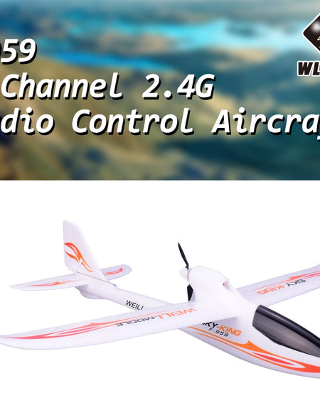 WLtoys F959 Sky-king 2.4G 3CH Wingspan RC Airplane Radio Remote Control Aircraft Fixed Wing Plane Outdoor Toys Drone  RTF