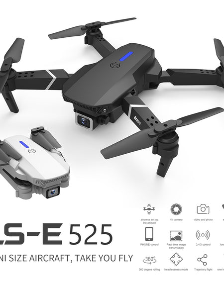 LS-E525 Foldable GPS Drone,4K UHD Camera for Adults,Optical Flow Anti-Collision RC Toy Drones for Kids and Adults