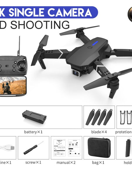 LS-E525 Foldable GPS Drone,4K UHD Camera for Adults,Optical Flow Anti-Collision RC Toy Drones for Kids and Adults