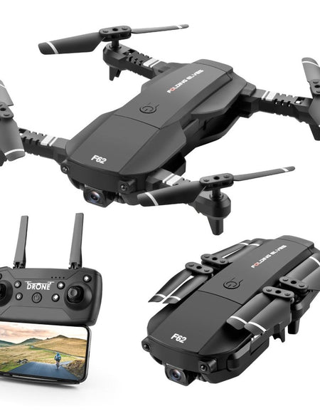 F62 2.4G WIFI 0.3MP/4K 16MP HD Wide Angle Camera RC Drone Optical Flow Gesture Control Smart Follow RC Helicopter Drone Model