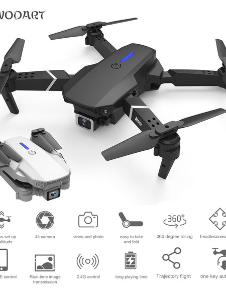 Drone E525 High-definition Aerial Quadcopter With 4k Pixels Dual Camera Switching Remote Control Aircraft Toy