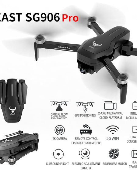 SG906PRO GPS Drone 4K ESC Camera with Two-axis anti-shake Self-stabilizing gimbal Professional Brushless Quadcopter SG906 Pro