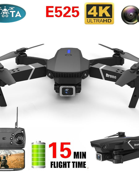 E525 RC drone with camera 4k 1080P DUAL Camera quadcopter selfie drones WIFI FPV Height Hold RC Foldable dron  wide-angle VS E58