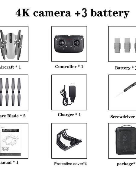 2020 NEW GPS Rc Drone With 4K Camera RC Quadcopter Drones HD  drone 4k profesional 5G WIFI FPV Foldable Dron Helicopter Toy