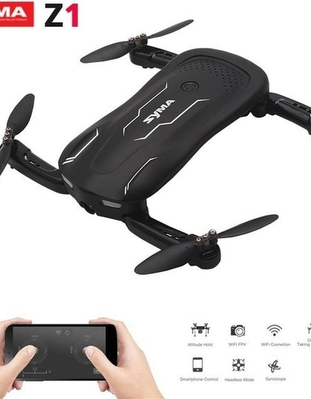 SYMA Z1 RC Drone with HD Camera FPV Real Time Altitude Hold Optical Flow Positioning Mini Foldable RC Quadcopter