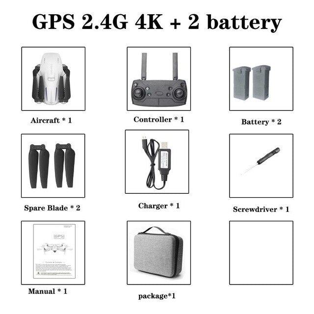 GPS Drone with camera 1080p /4K HD 2.4G / 5G WIFI FPV  RC Distance 500 Meters  VS S167 XS812S G907 Flight 18 Minut UAV