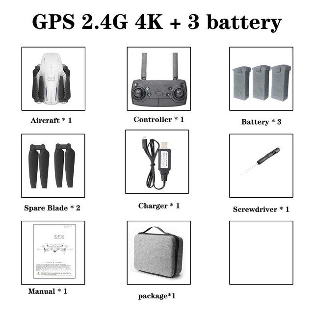 GPS Drone with camera 1080p /4K HD 2.4G / 5G WIFI FPV  RC Distance 500 Meters  VS S167 XS812S G907 Flight 18 Minut UAV
