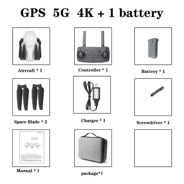 GPS Drone with camera 1080p /4K HD 2.4G / 5G WIFI FPV  RC Distance 500 Meters  VS S167 XS812S G907 Flight 18 Minut UAV