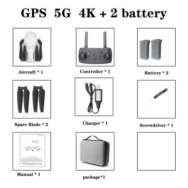 GPS Drone with camera 1080p /4K HD 2.4G / 5G WIFI FPV  RC Distance 500 Meters  VS S167 XS812S G907 Flight 18 Minut UAV