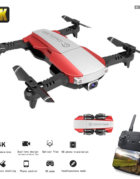 LANSENXI NVO RC Drone 4K/1080P Wide Angle WiFi FPV Camera Optical Flow Positioning Altitude Hold Gesture Control RC Quadcopter