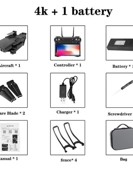 S8 RC Drone 4K HD Camera Professional Aerial Photography Helicopter WIFI Optical Flow Positioning Quadcopter