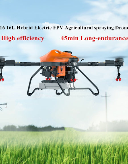 F16 16L Hybrid Electric FPV Agricultural spraying Drone Intelligent auto operation obstacle avoidance 4 axis Ready to fly