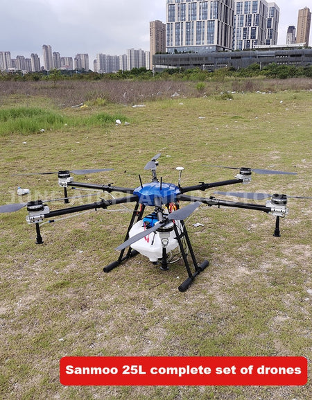 Sanmoo 25L Agricultural spray drone  25L/KG use JIYI K++ flight control automatic flying drone